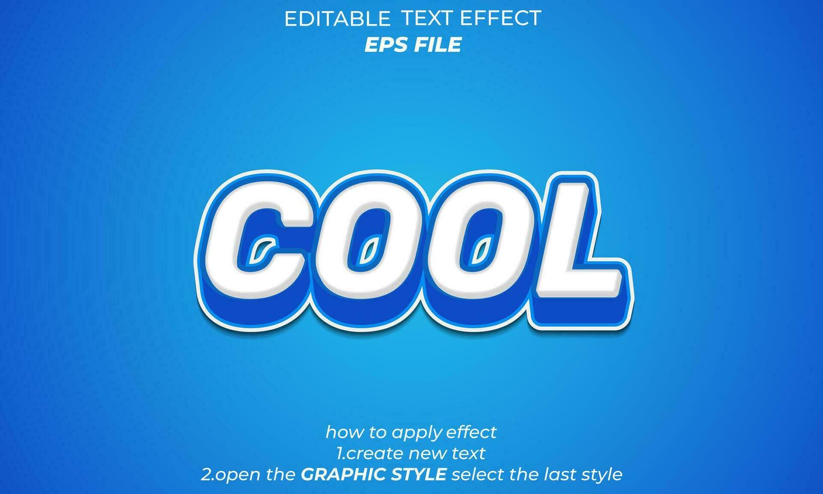 cold text effect, font editable, typography, 3d text. vector template