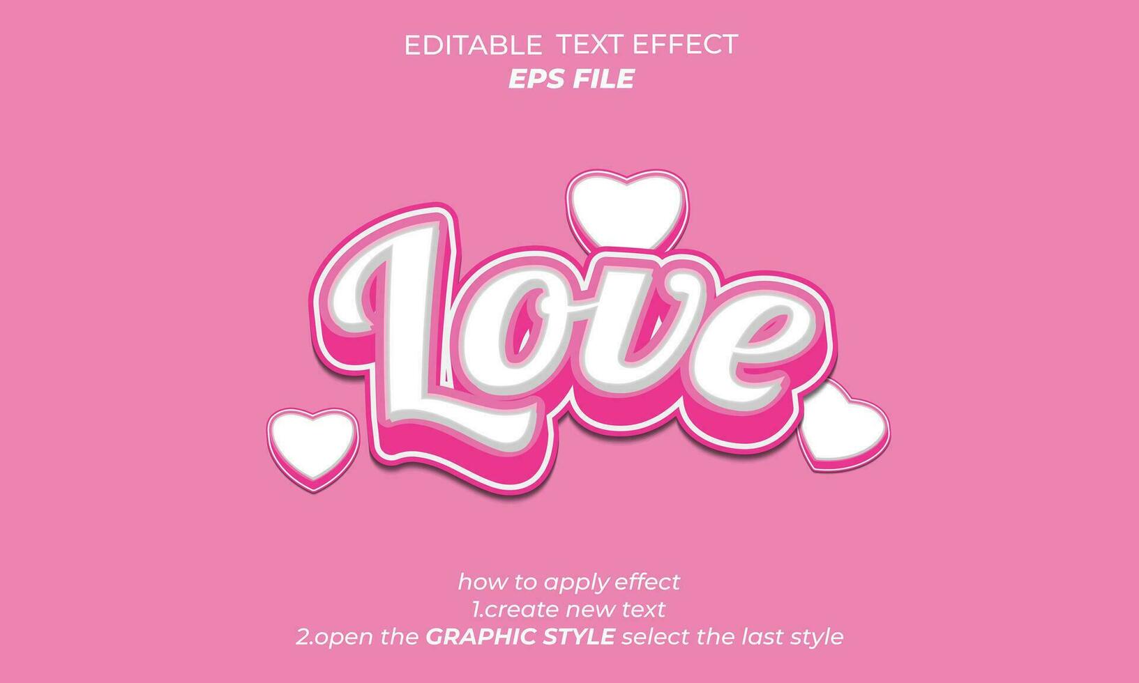 amor texto efecto, fuente editable, tipografía, 3d texto. vector modelo
