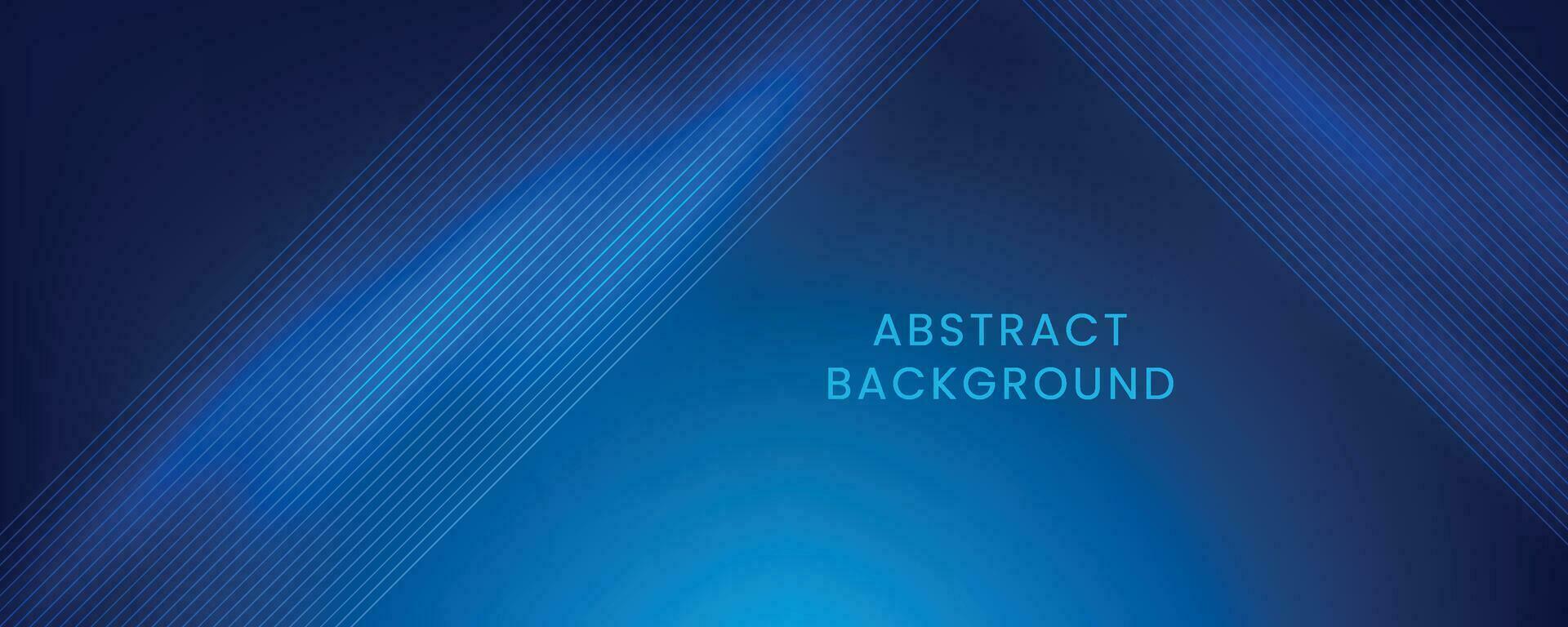 Modern blue abstract background with line pattern. Vector horizontal template for business banner, cover, flyer, technology background