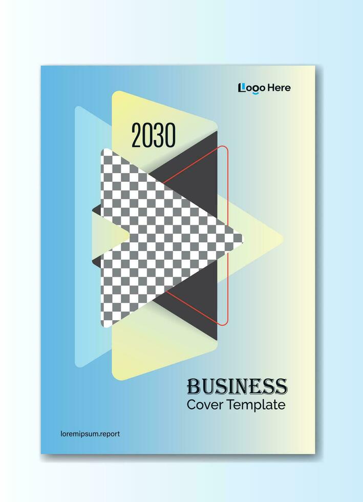 Corporate Book Cover Design Template in A4. Annual Report, Magazine, Poster, Business Presentation, Portfolio, Flyer, Banner vector