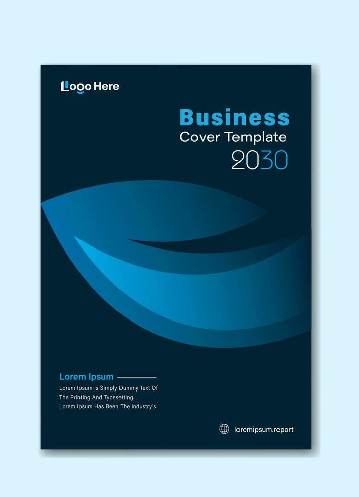 Corporate Book Cover Design Template in A4. Annual Report, Magazine, Poster, Business Presentation, Portfolio, Flyer, Banner vector