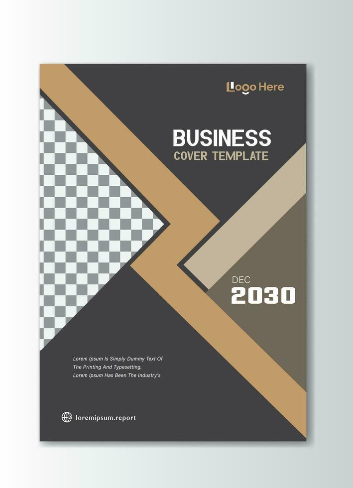 Corporate Book Cover Design Template in A4. Annual Report, Magazine, Poster, Business Presentation, Portfolio, Flyer, Banner vector