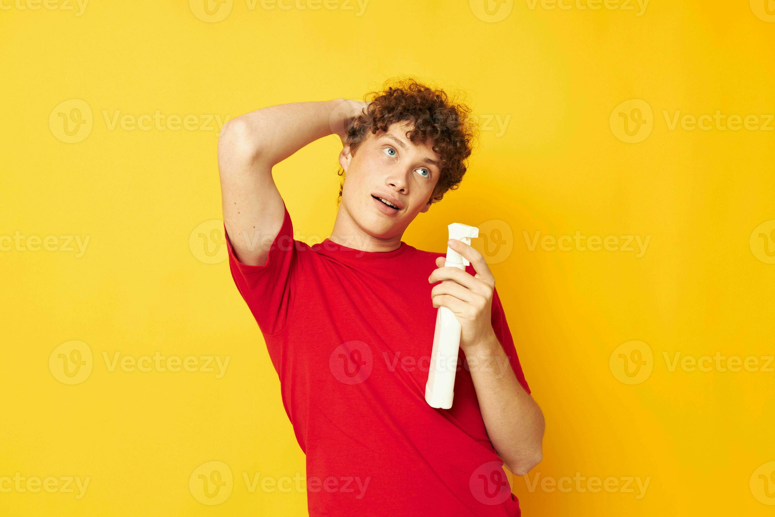 Curly Haired Man with Blonde Locks - wide 2