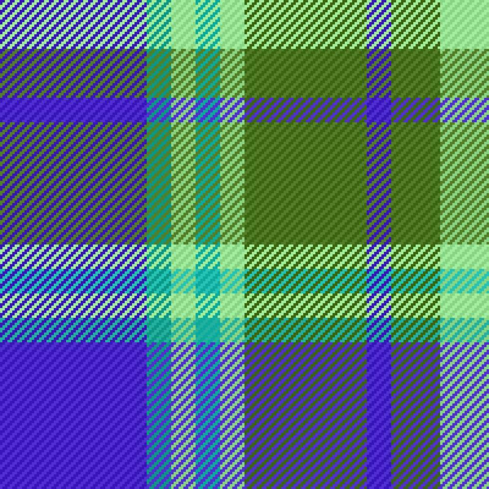 Seamless fabric tartan of textile pattern texture with a background check vector plaid.