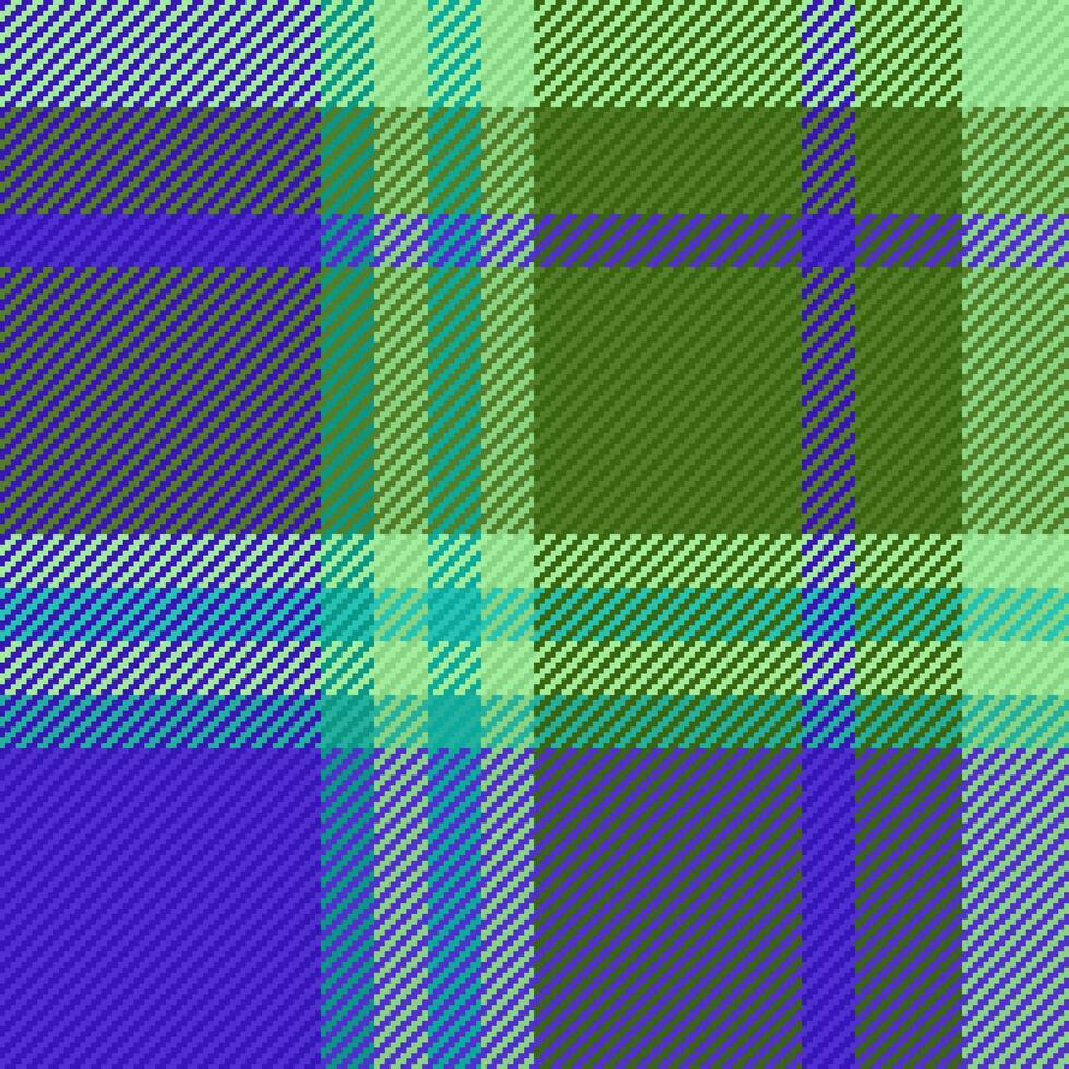 Seamless fabric tartan of textile pattern texture with a background check vector plaid.