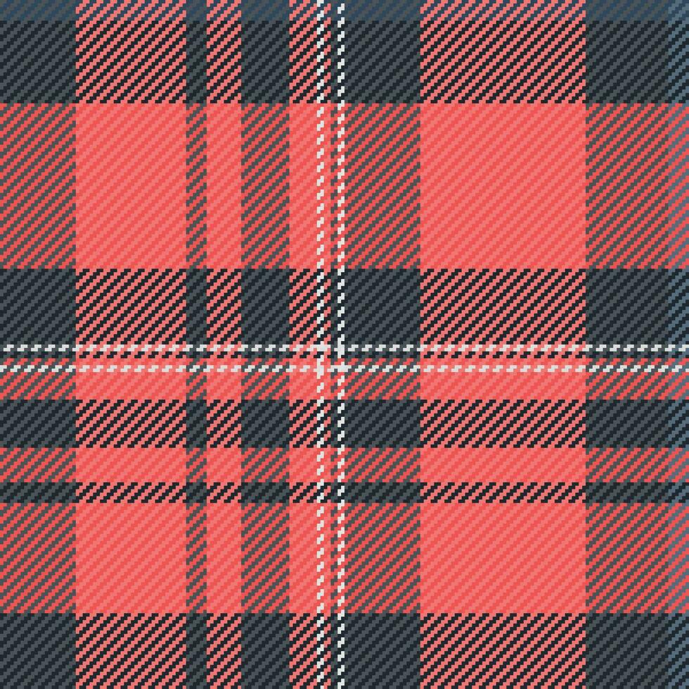 Plaid background pattern of seamless vector texture with a fabric textile tartan check.