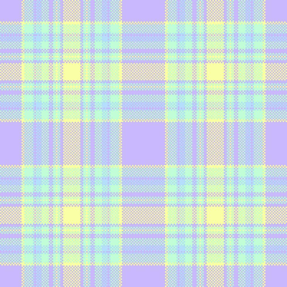 Fabric textile plaid of check vector background with a seamless texture tartan pattern.