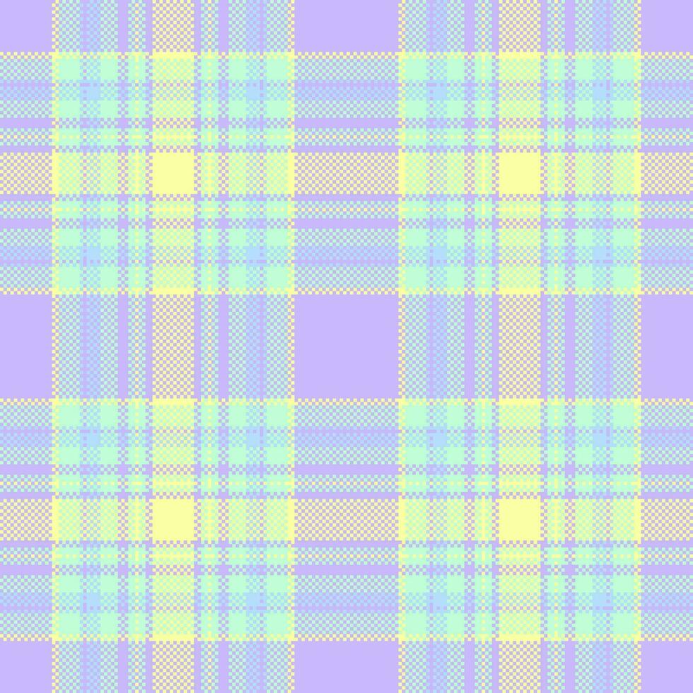 Fabric textile plaid of check vector background with a seamless texture tartan pattern.