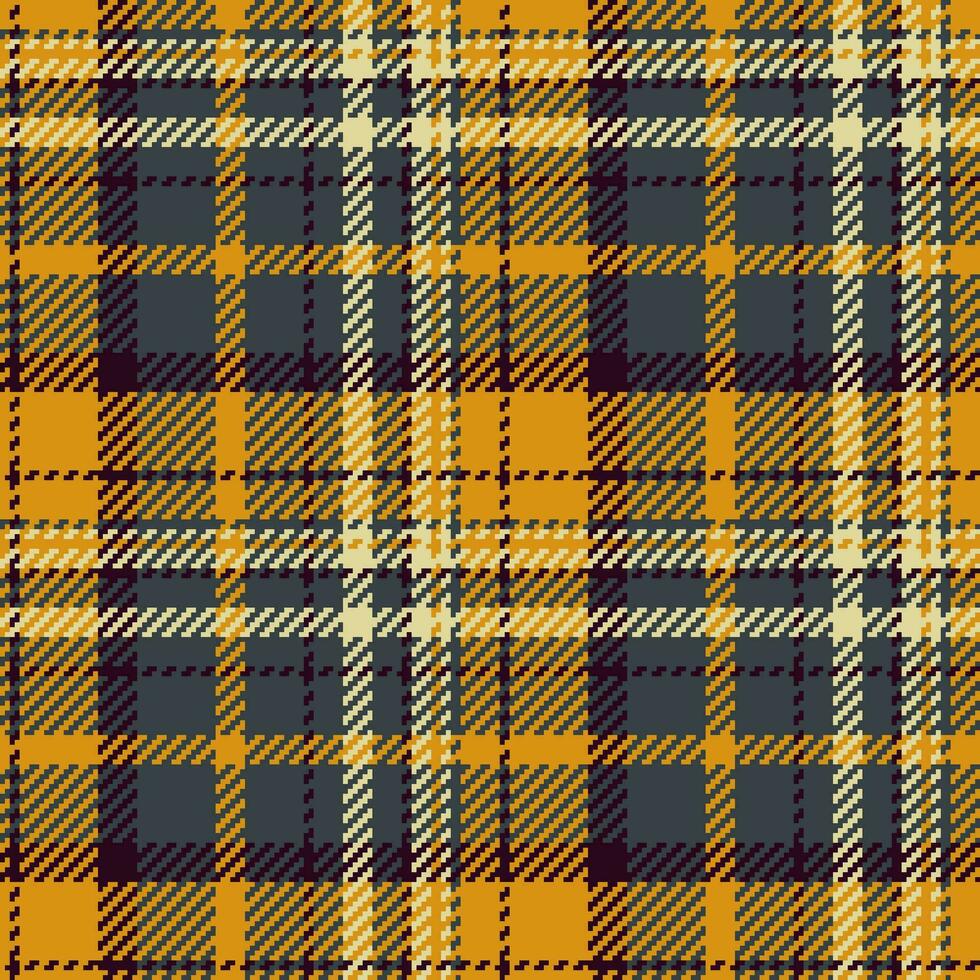 Textile fabric check of pattern seamless tartan with a vector plaid background texture.