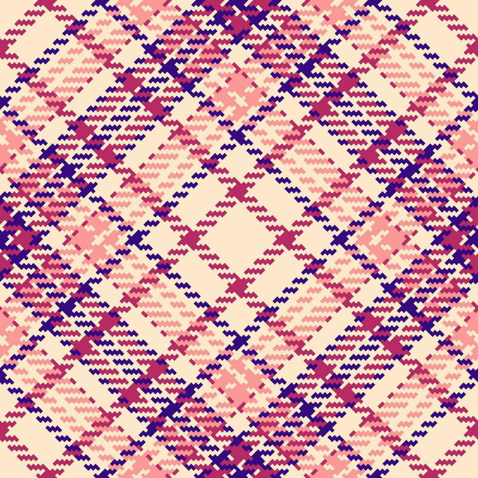 Texture background vector of tartan plaid textile with a seamless check pattern fabric.