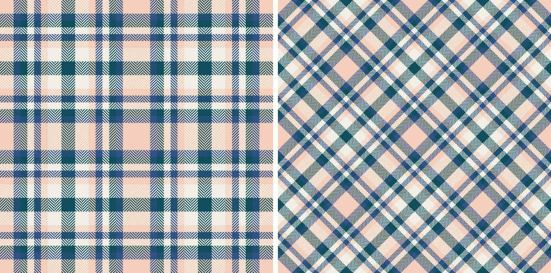 Background check pattern of tartan plaid vector with a fabric textile texture seamless.