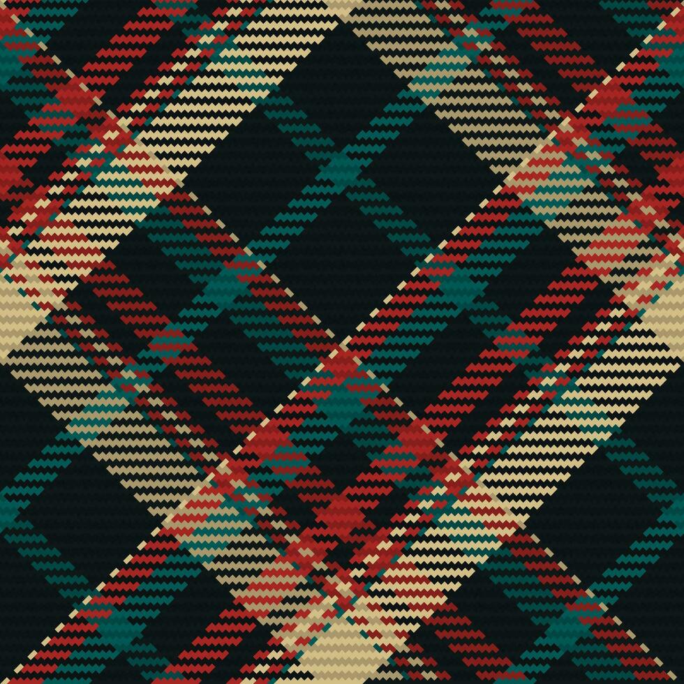 Seamless pattern of scottish tartan plaid. Repeatable background with check fabric texture. Vector backdrop striped textile print.
