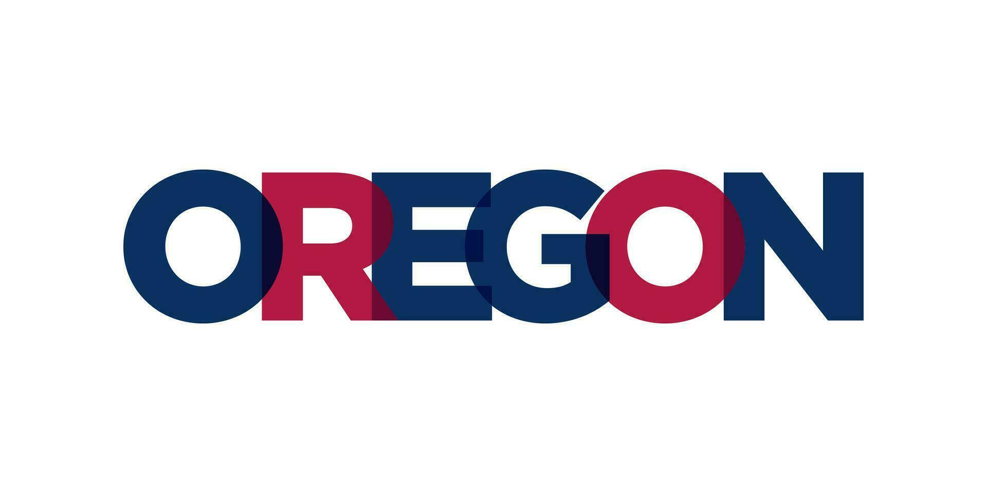 Oregon, USA typography slogan design. America logo with graphic city lettering for print and web. vector