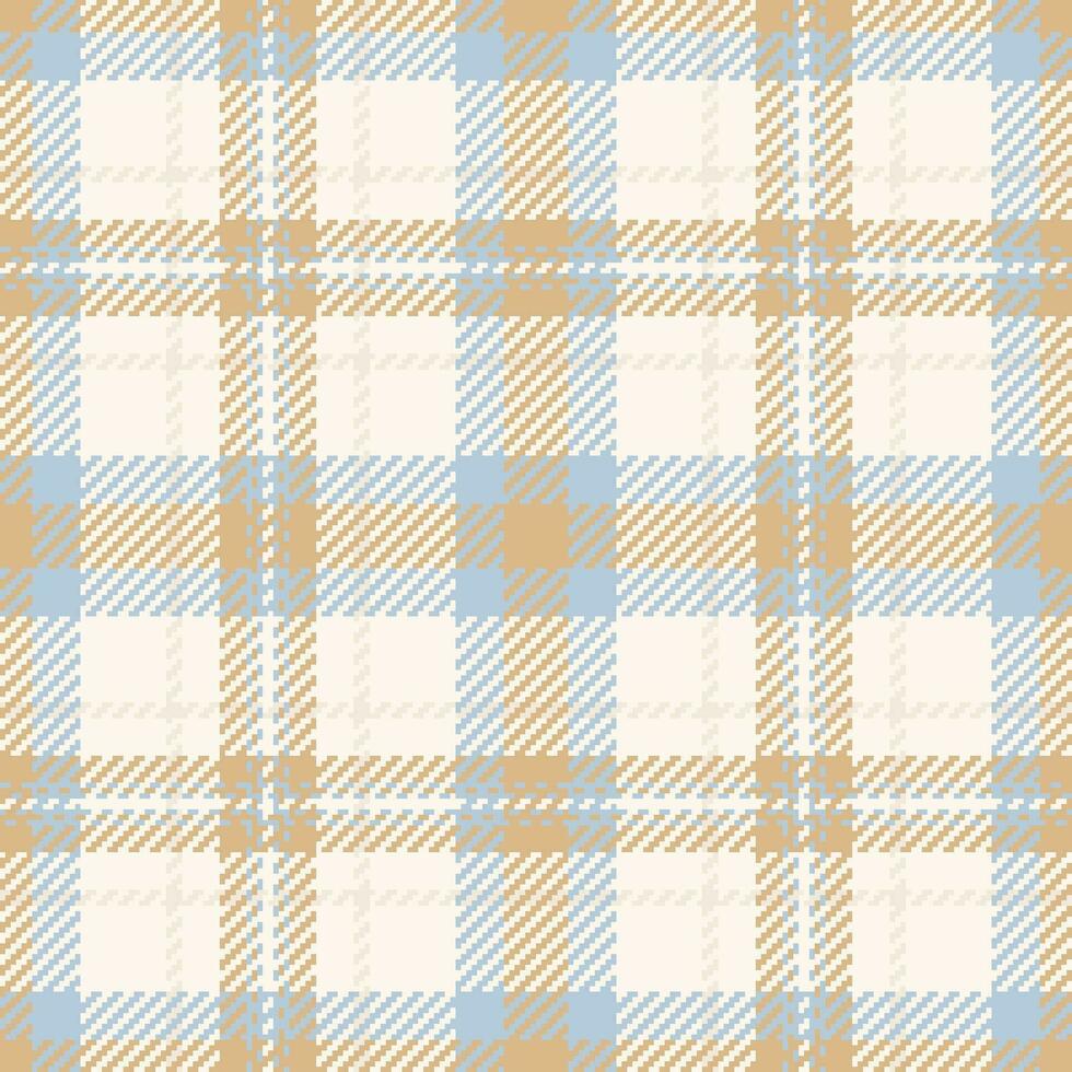 Seamless pattern vector of check tartan textile with a fabric texture plaid background.