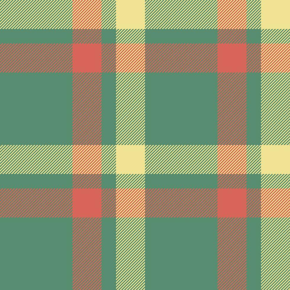 Pattern vector check of fabric seamless textile with a plaid tartan background texture.