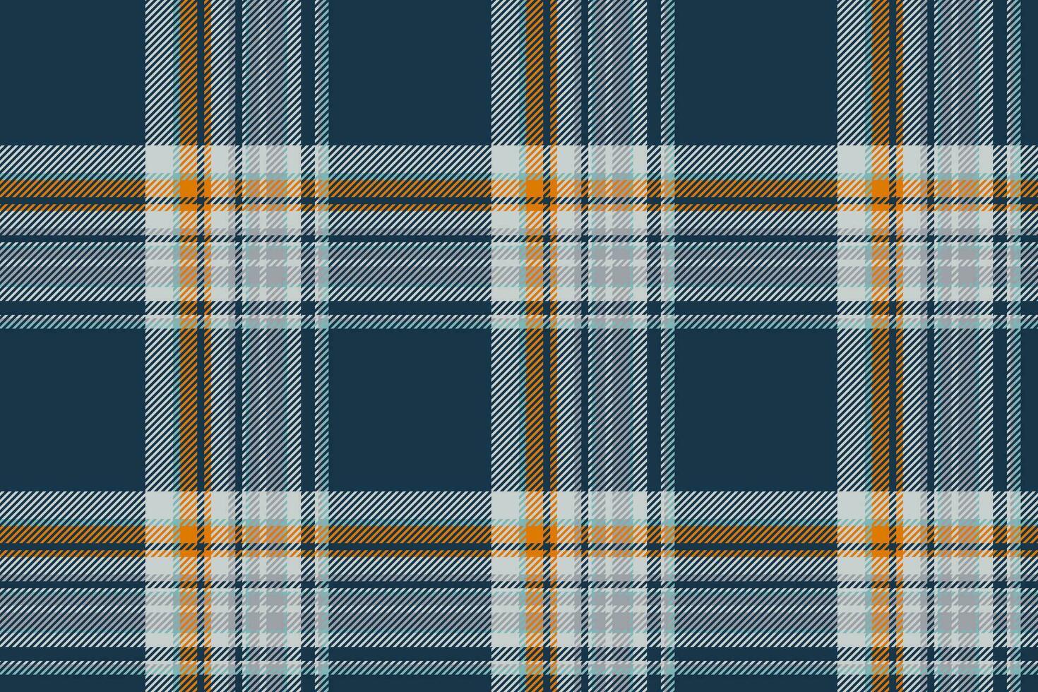 Plaid background, check seamless pattern in blue. Vector fabric texture for textile print, wrapping paper, gift card or wallpaper.