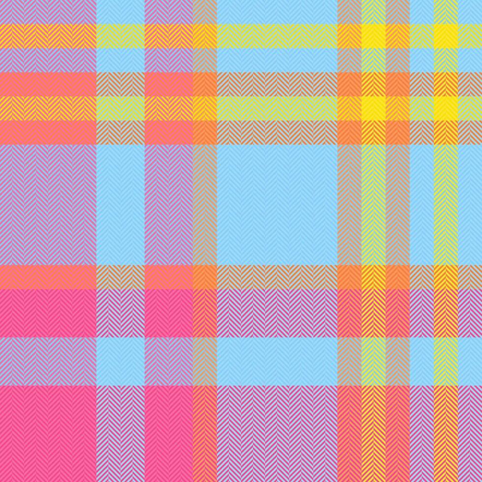 Fabric texture pattern of textile plaid check with a tartan background seamless vector. vector