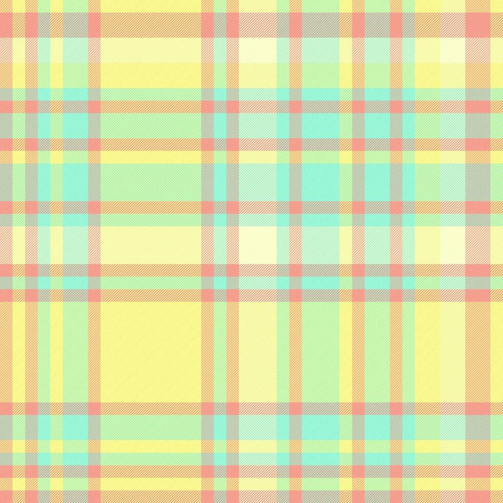Plaid textile fabric of seamless background tartan with a vector texture check pattern.