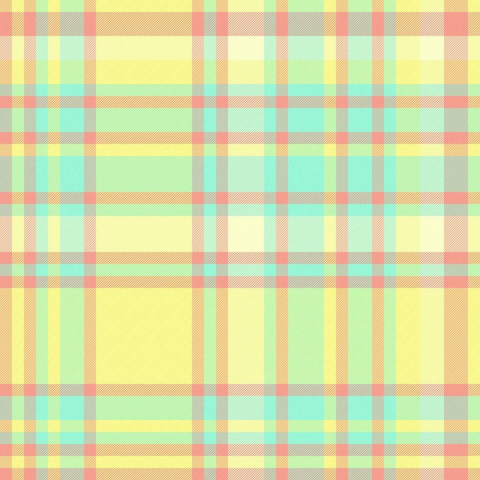 Plaid textile fabric of seamless background tartan with a vector texture check pattern.