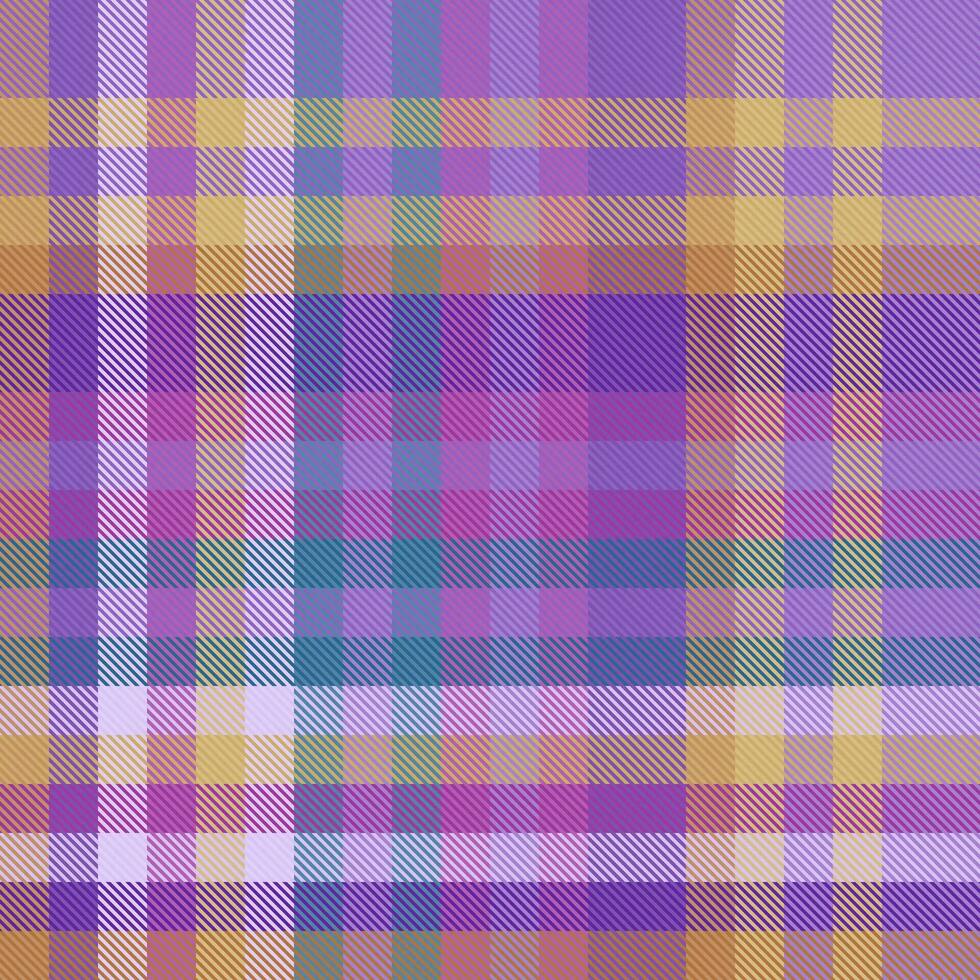 Pattern texture check of background plaid fabric with a tartan seamless textile vector. vector