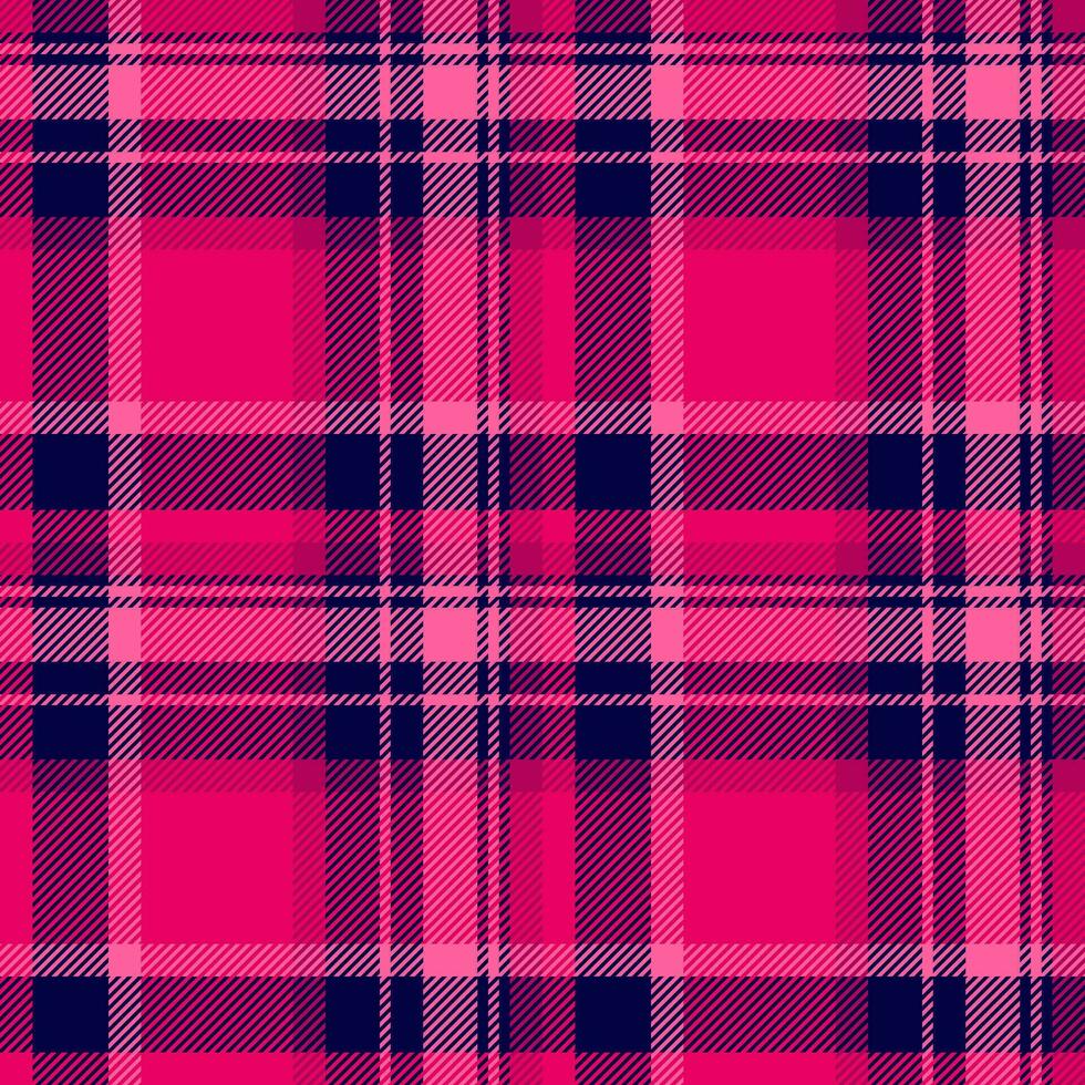 Textile vector pattern of check fabric tartan with a seamless texture background plaid.