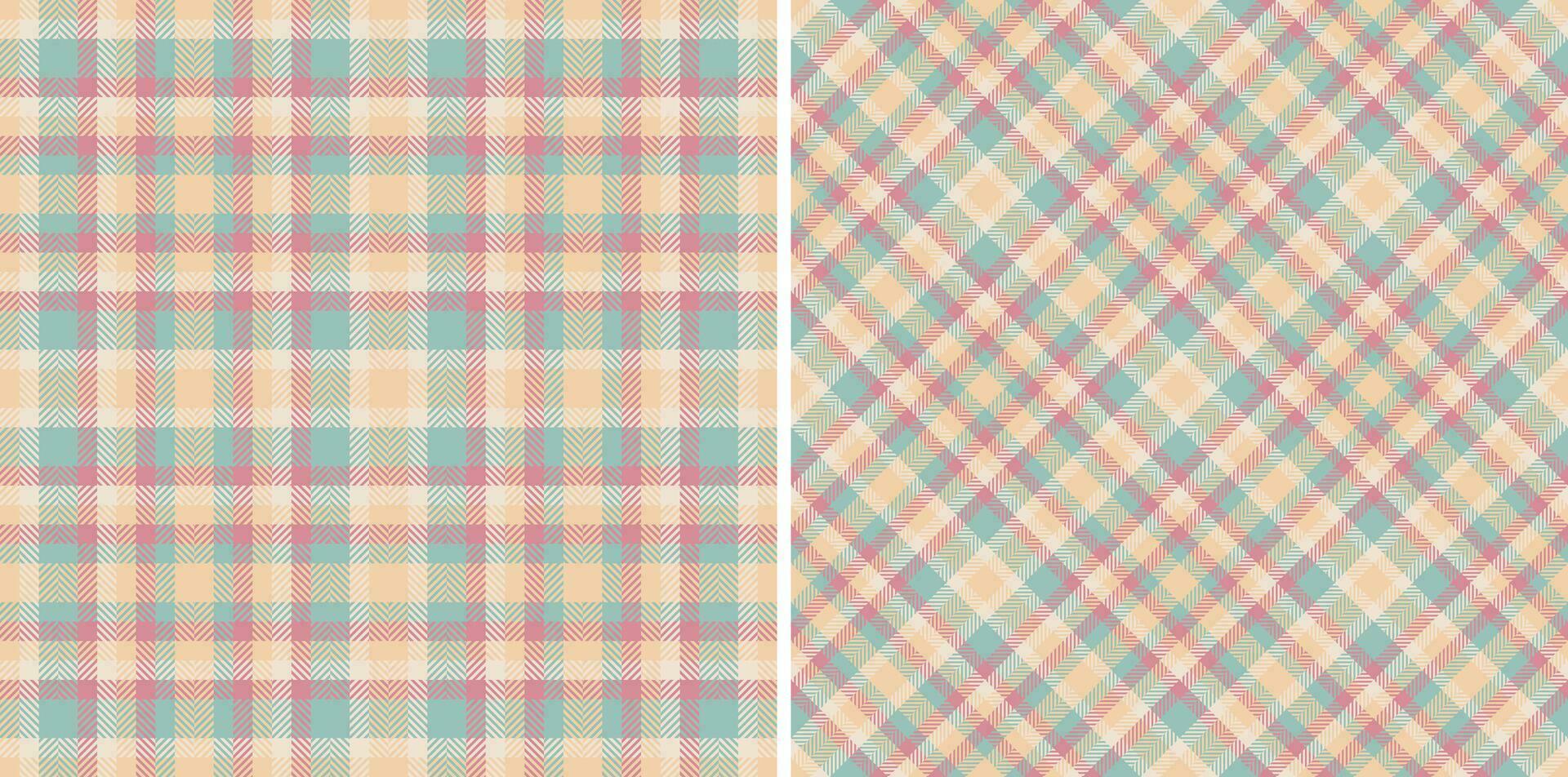 Plaid fabric textile of tartan check seamless with a background texture pattern vector. vector