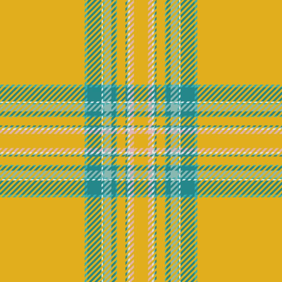 Plaid check pattern. Seamless fabric texture. Tartan textile print. vector