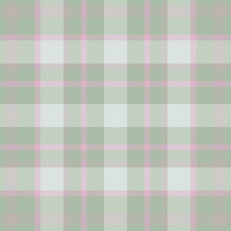 Plaid check pattern in pink. Seamless fabric texture. Tartan textile print. vector