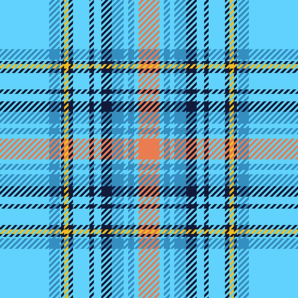 Plaid check pattern. Seamless fabric texture. Tartan textile print. vector