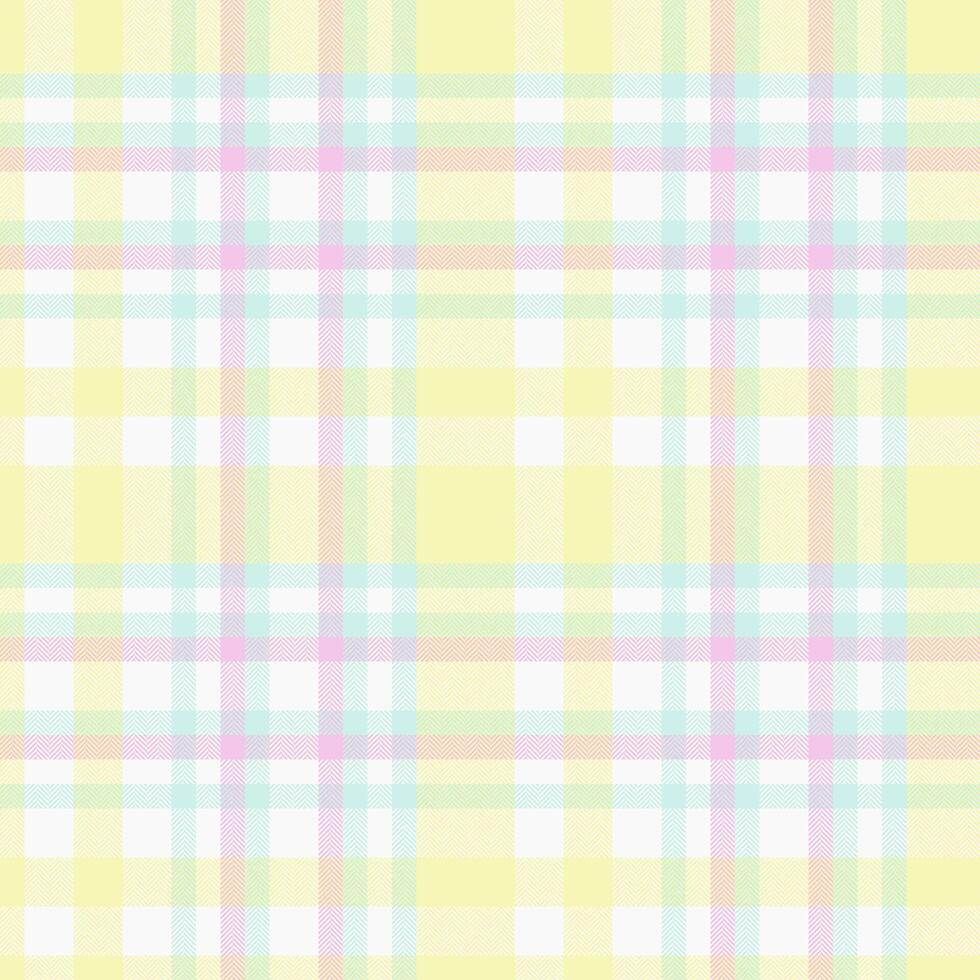 Seamless background texture of textile vector plaid with a tartan check pattern fabric.