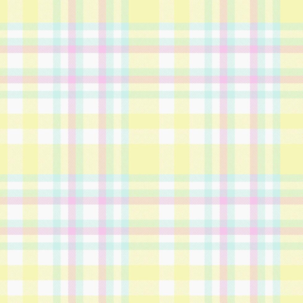 Seamless background texture of textile vector plaid with a tartan check pattern fabric.