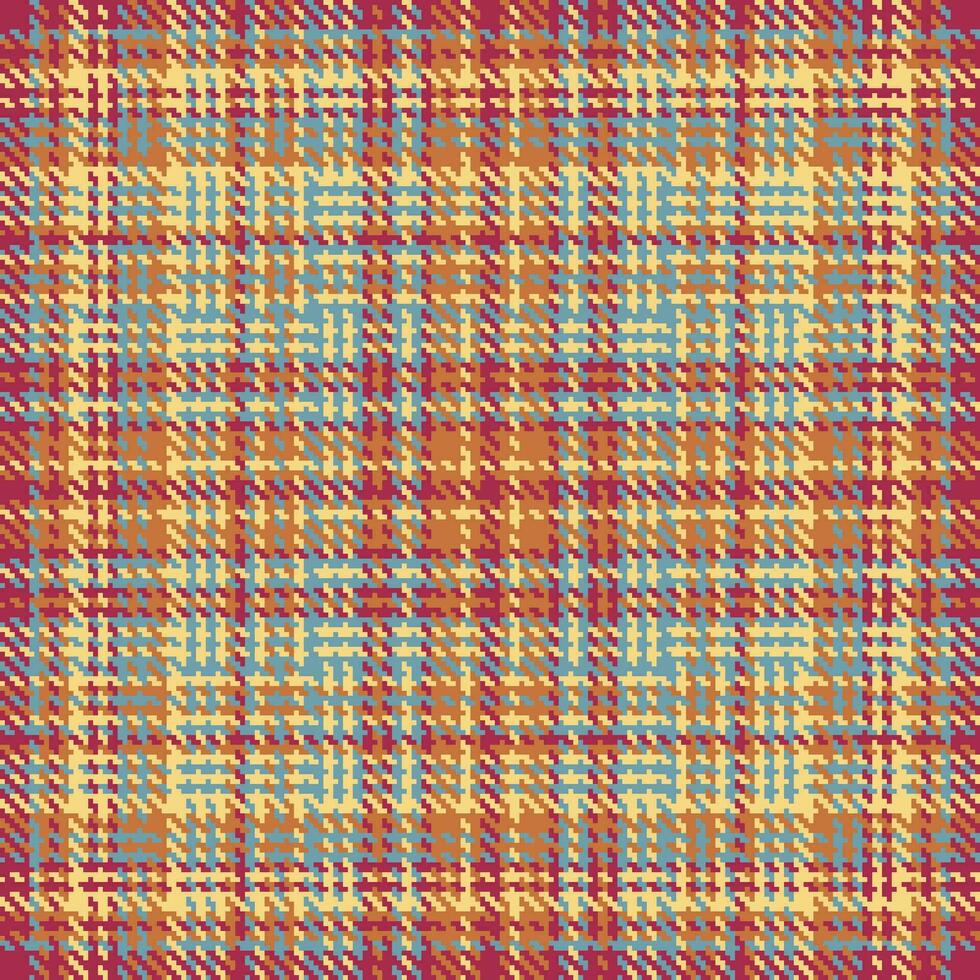Plaid textile fabric of pattern background check with a vector seamless texture tartan.