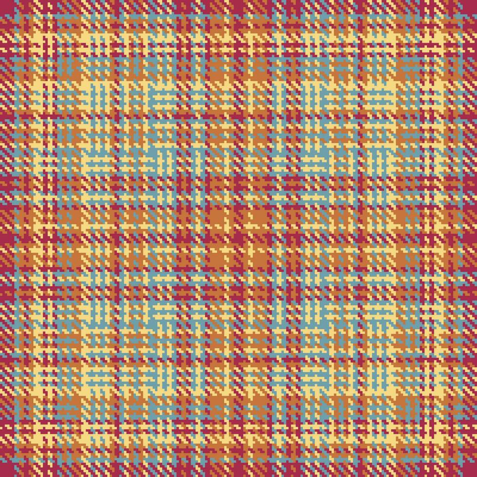 Plaid textile fabric of pattern background check with a vector seamless texture tartan.