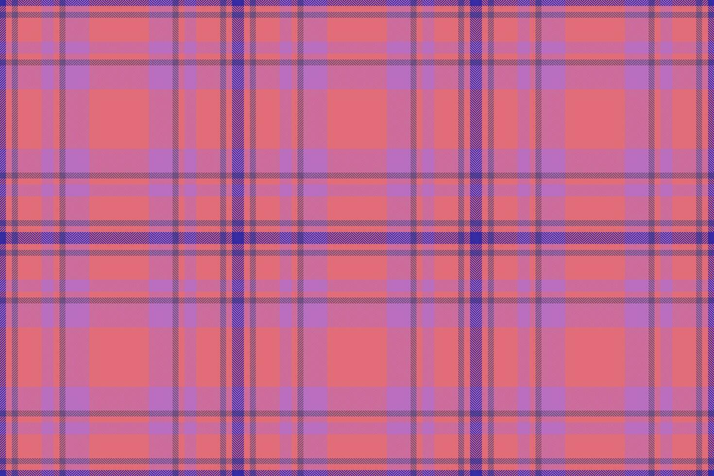 Check plaid pattern of tartan fabric texture with a seamless textile vector background.