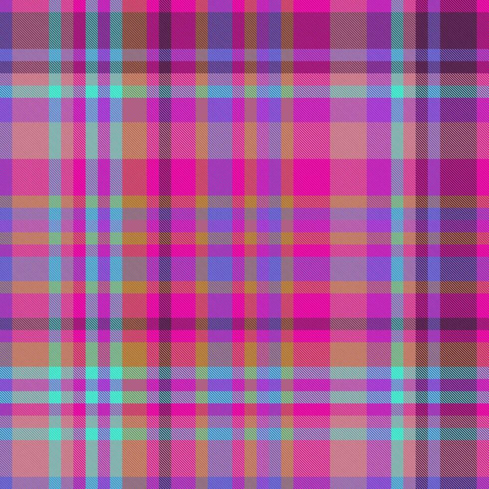 Textile check seamless of texture background pattern with a tartan fabric vector plaid.