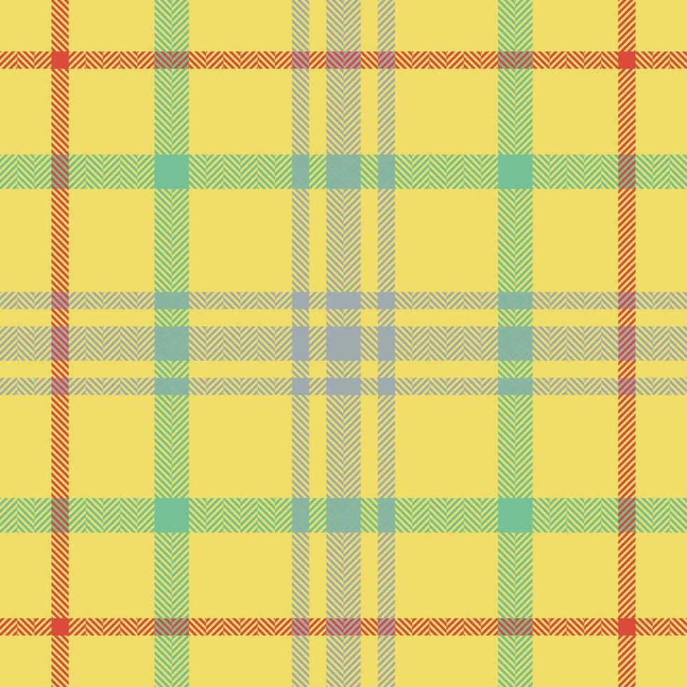 Plaid check pattern. Seamless fabric texture. Tartan textile print. vector