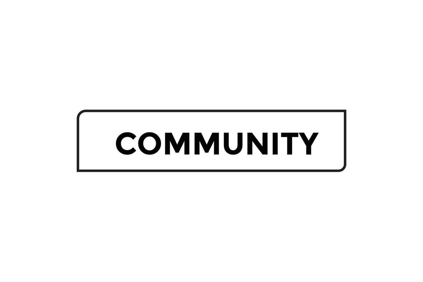 Community button web banner templates. Vector Illustration