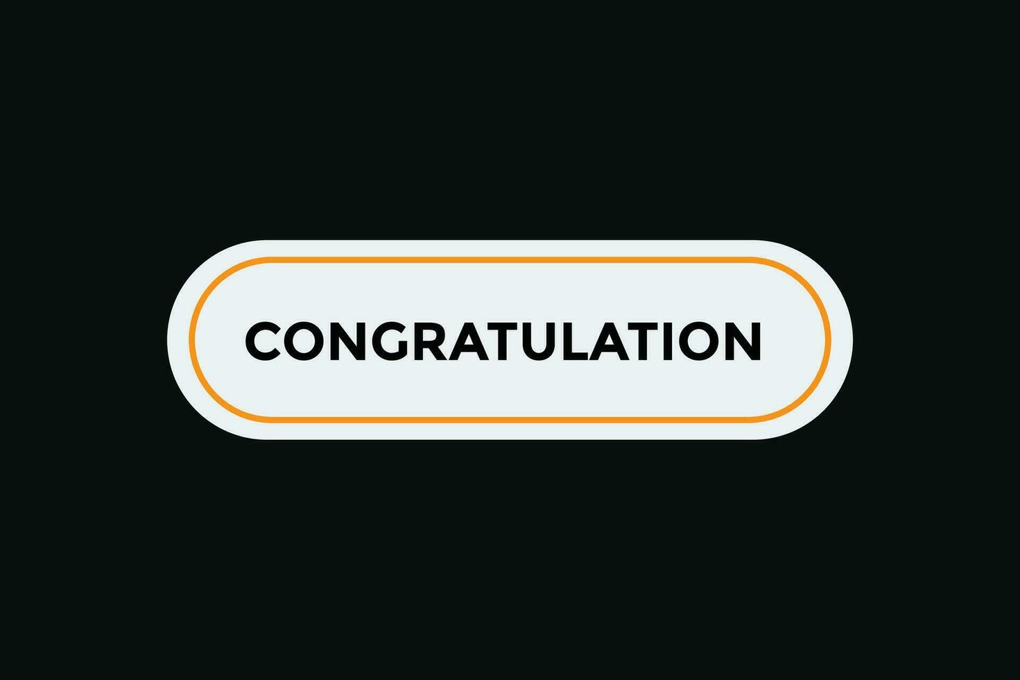 Congratulation button web banner templates. Vector Illustration
