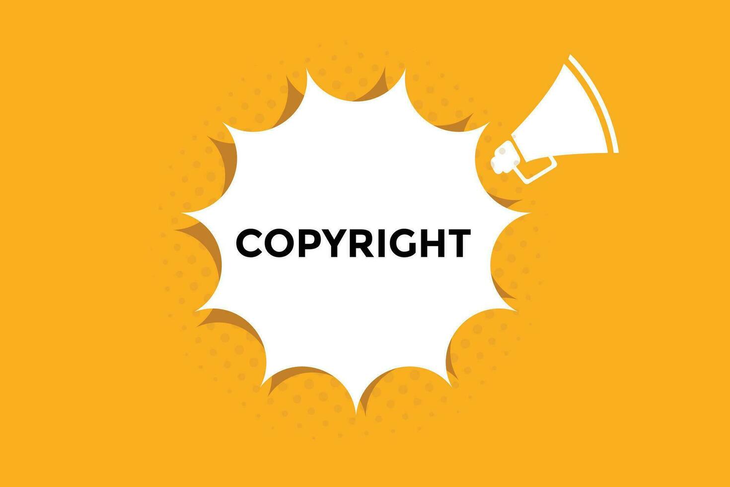 Copyright button web banner templates. Vector Illustration 25704937