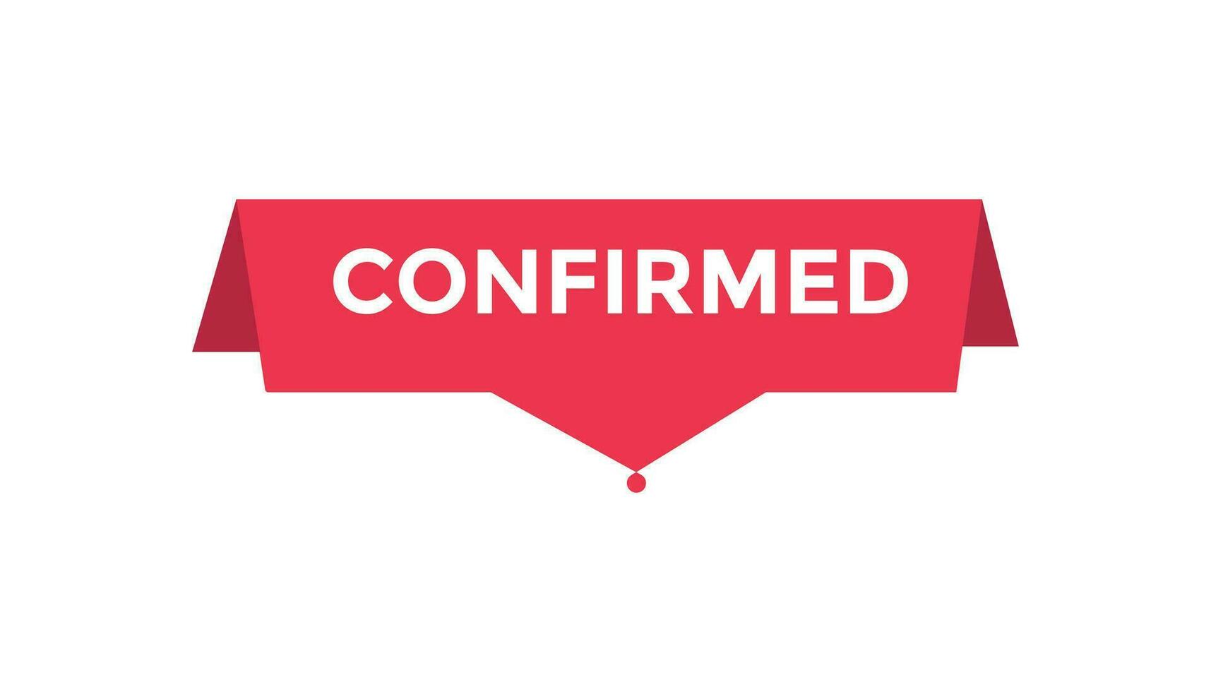 confirmed button web banner templates. Vector Illustration