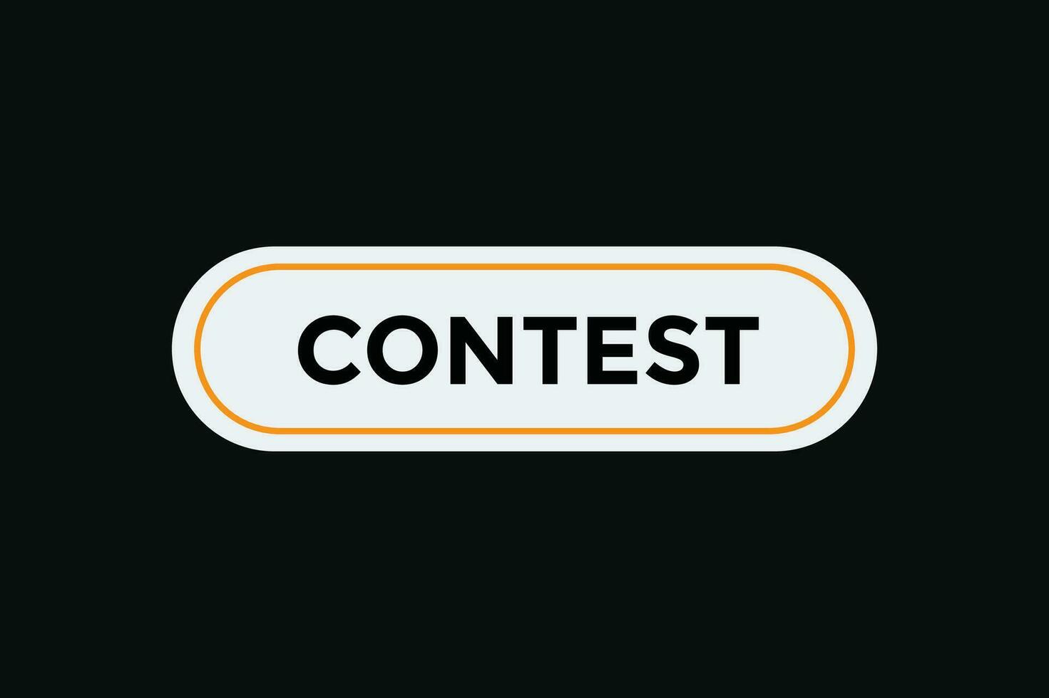 Contest button web banner templates. Vector Illustration
