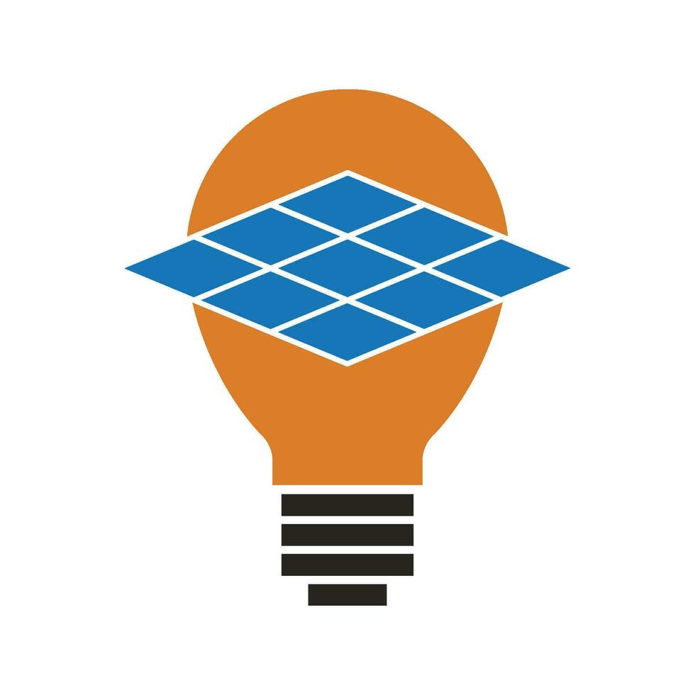 solar light logo vector