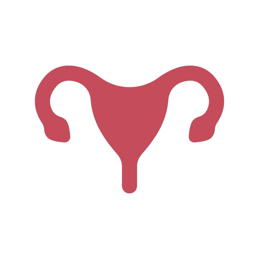 Uterus vector icon