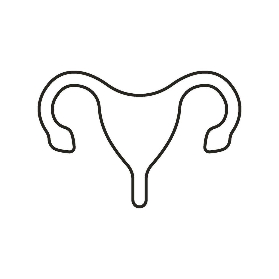 Uterus vector icon