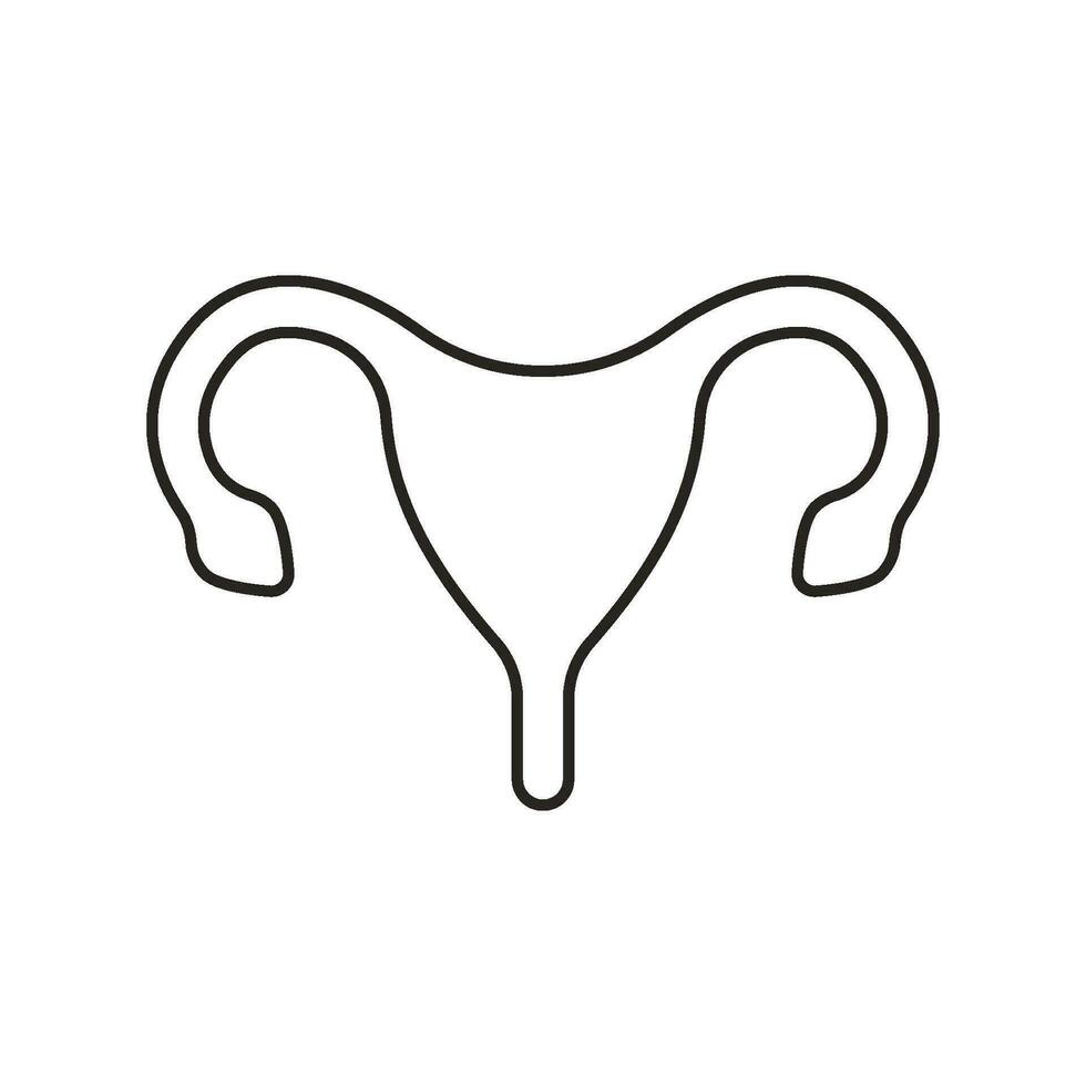 Uterus vector icon