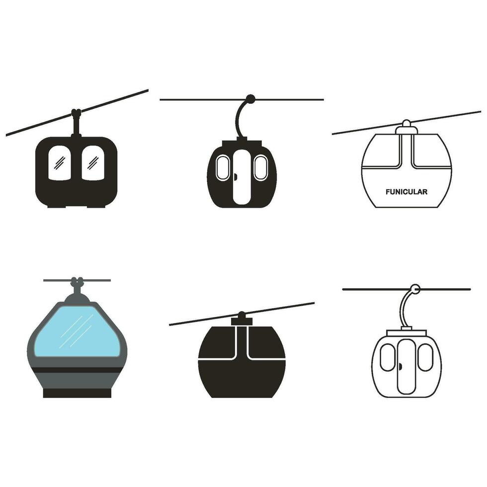 funicular icon vector