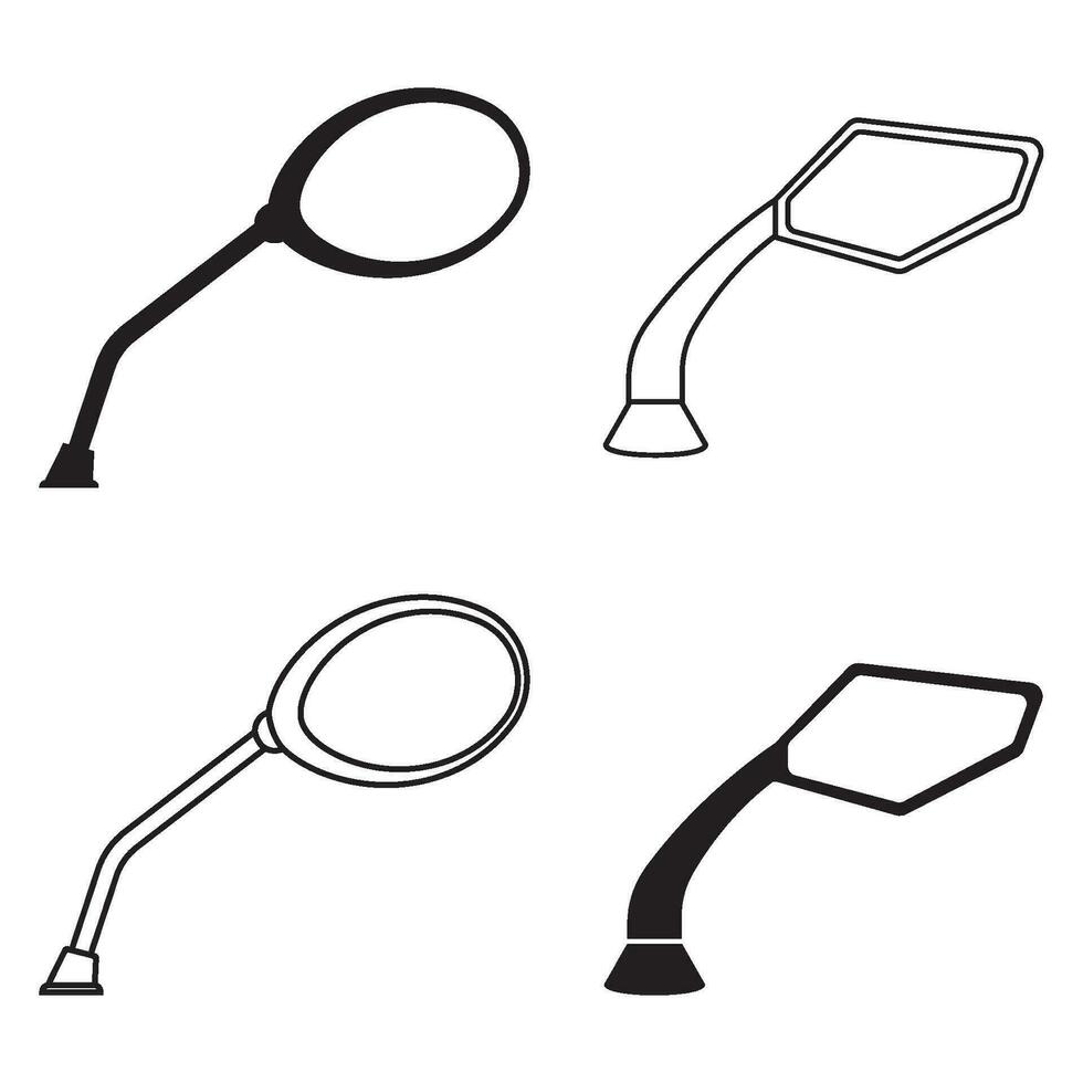 Rearview mirror icon vector