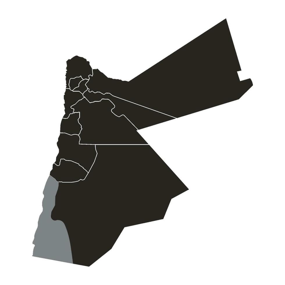 Jordan map icon vector