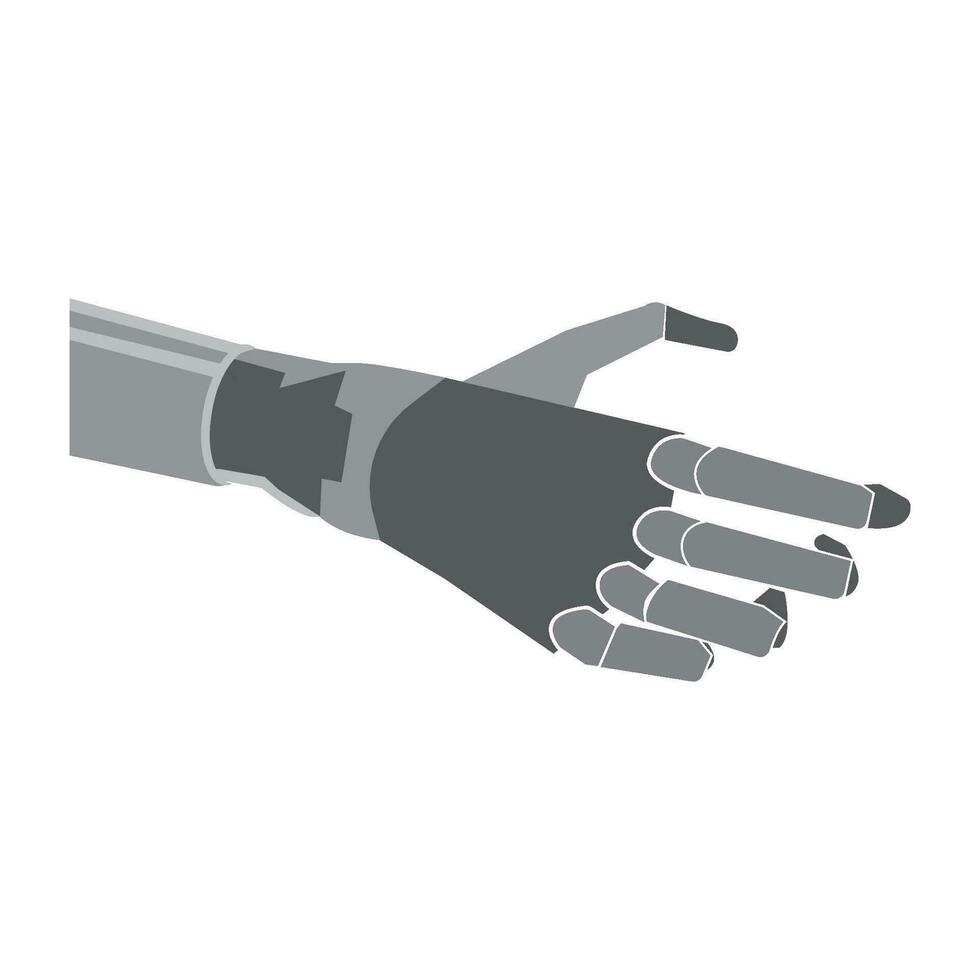 Robot hand icon vector