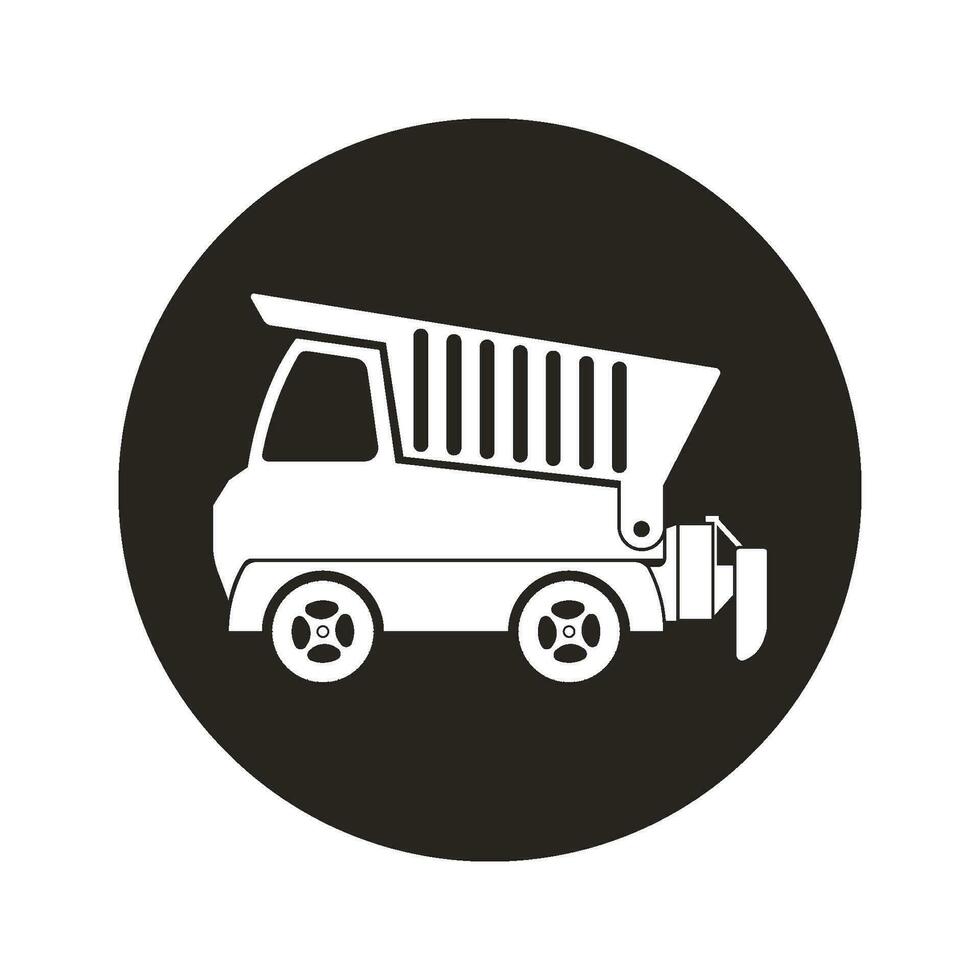 Earthmoving truck icon vector